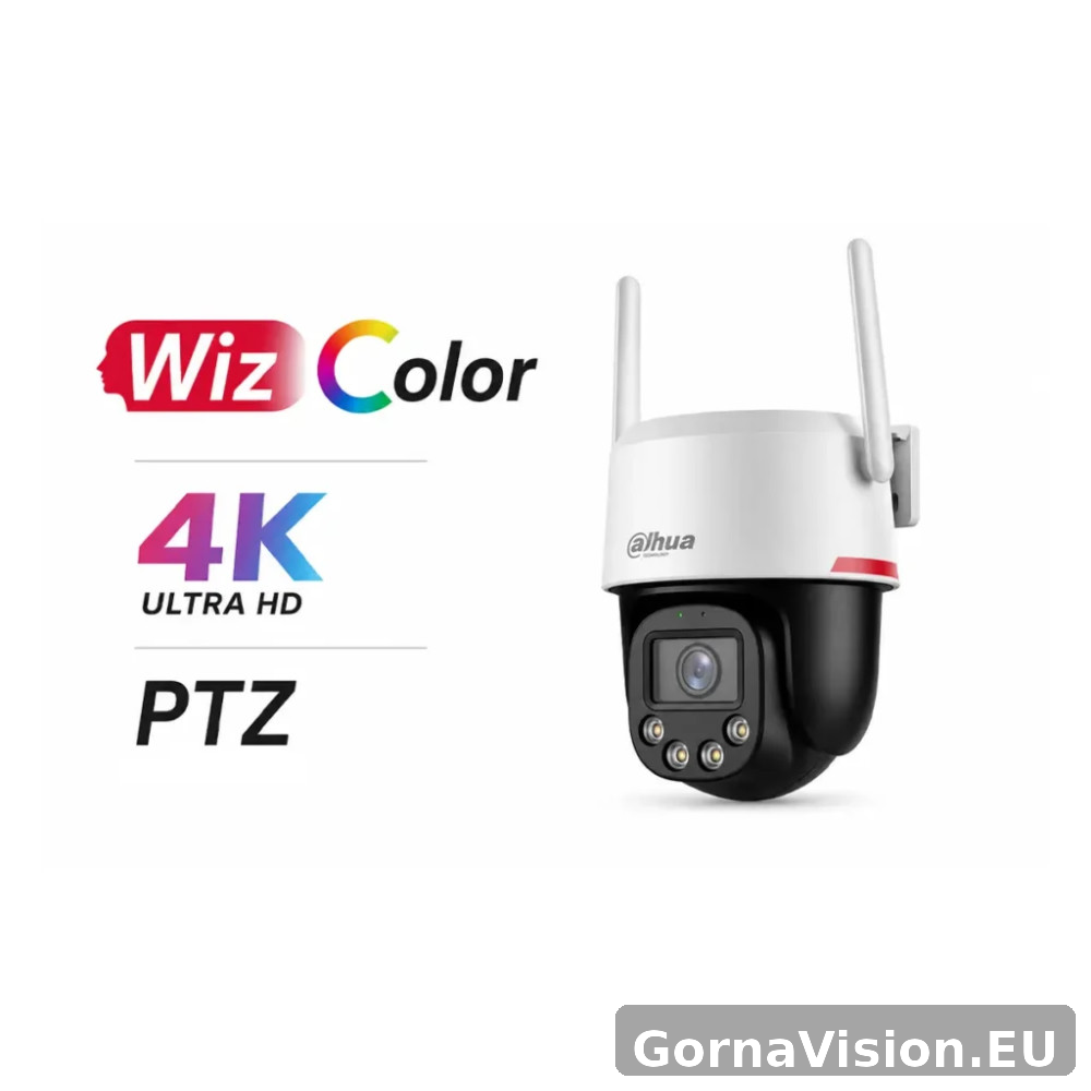 Dahua 8MP 4K WizColor – Wi-Fi 6 PT камера с AI проследяване